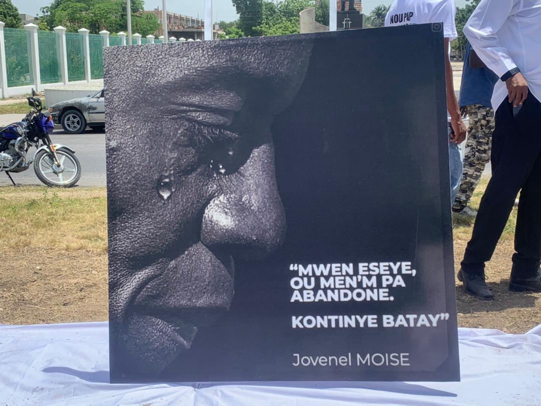 Hommage sous fond de colère, au président Jovenel Moïse assassiné le 7 juillet écoulé