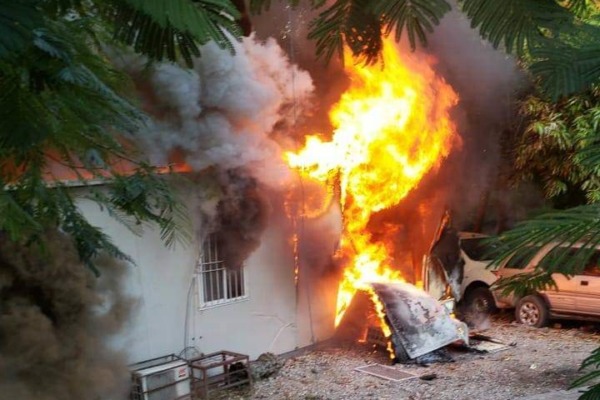 Incendie à Jacmel