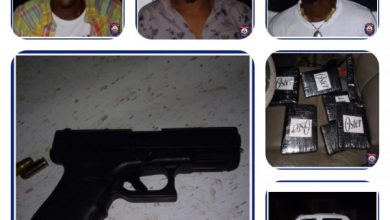 PNH-opération: 4 présumés trafiquants de drogue arrêtés, 7 kilos de substance blanche et un pistolet 9mm saisis