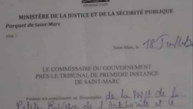 Haïti/Justice : un présumé bandit libéré à la demande d'un substitut commissaire du gouvernement