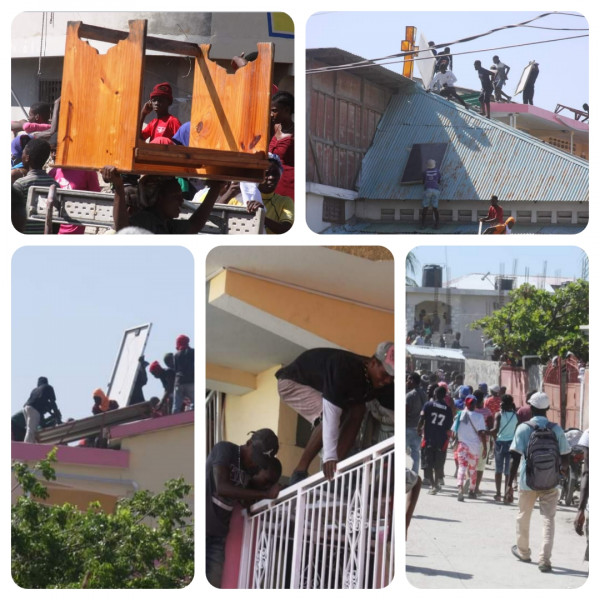 Haïti-Education: des institutions scolaires vandalisées et pillées, évaluées par le MENFP