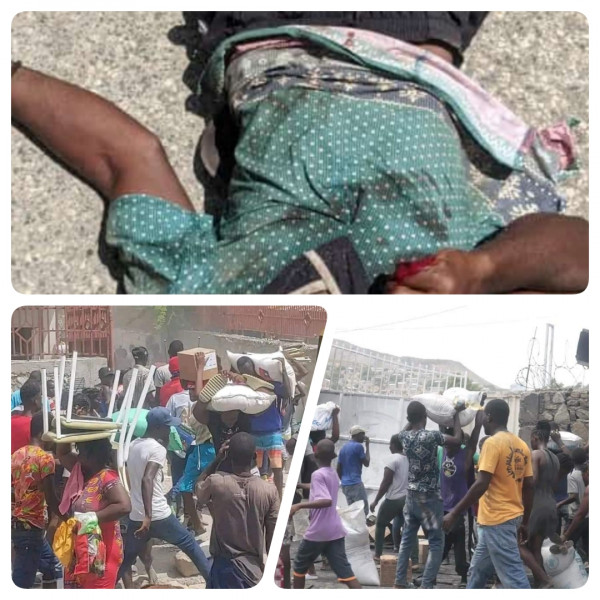Haiti/Crise: des scènes de pillages, des blessés et des arrestations, le Commissaire de Police appelle au calme