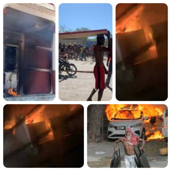 Haïti/ Protestation : pillage suivi d'incendie de plusieurs entreprises privées aux Gonaïves