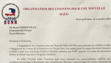 Haïti/Justice : l'OCNH appelle à l'intervention de l'OPC face à la mauvaise condition de vie des détenus