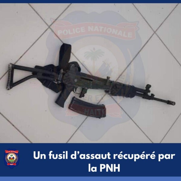 Opération policière à Savien : Un fusil d'assaut récupéré par la PNH